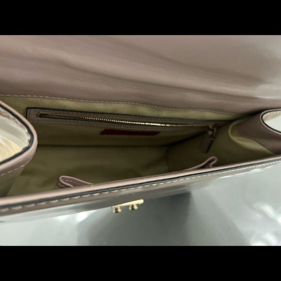 Rock Stud Valentino Handbag Beige! Patient Leather Large - Picture 7 of 10